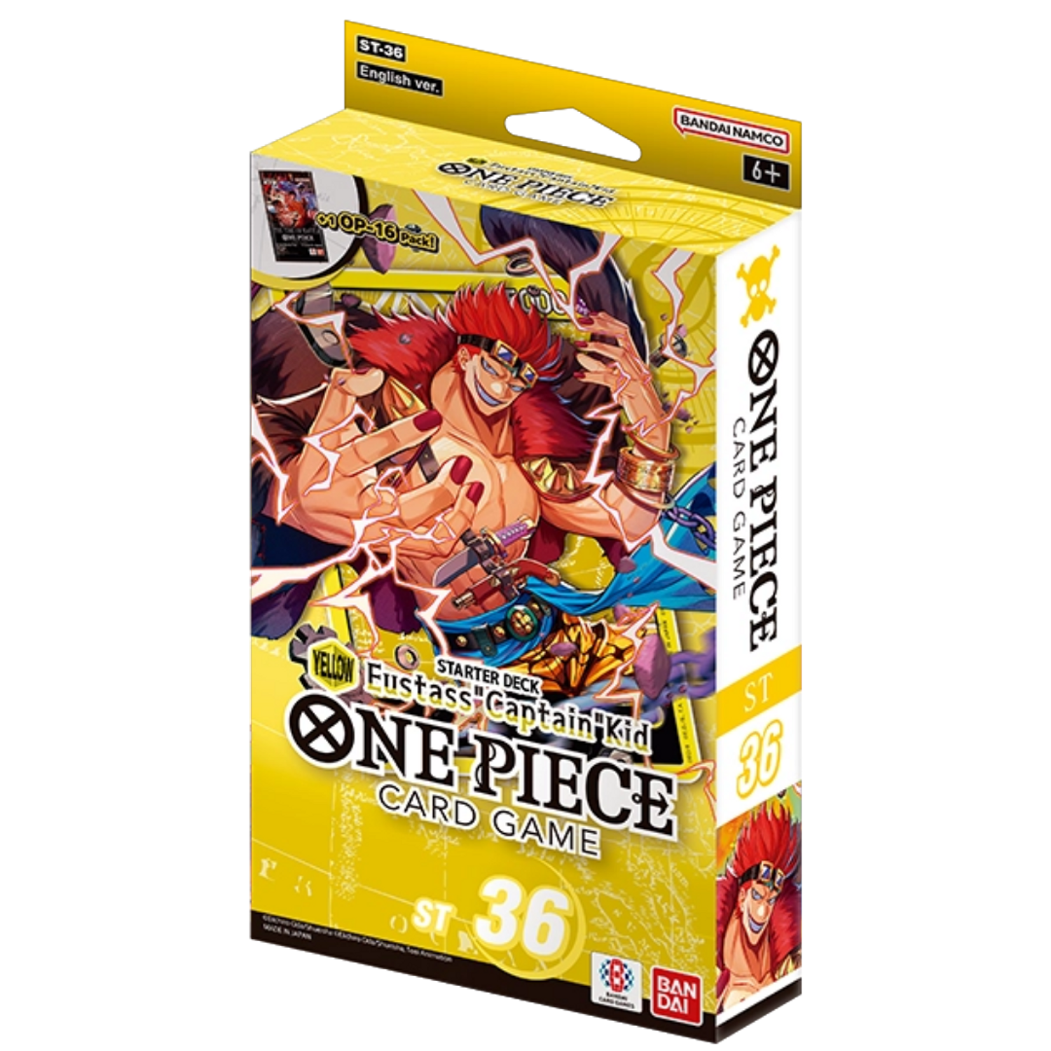 One Piece Card Game Starter Deck – Yellow Eustass "Captain" Kid ST-36